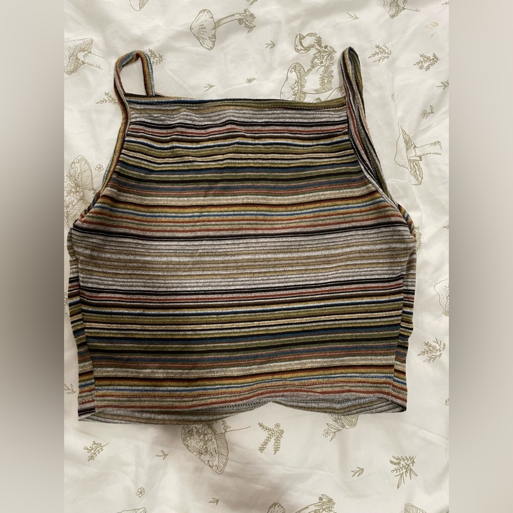 SHEIN | size S in women’s | block striped crop cami top |
